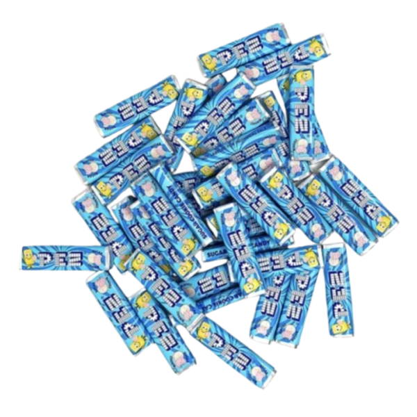 PEZ Wrapped Refill Sour Blue Raspberry Candy 10lb