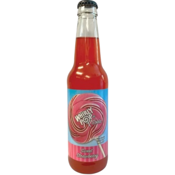 Adam & Brooks Whirly Pop Soda Strawberry 24x12oz