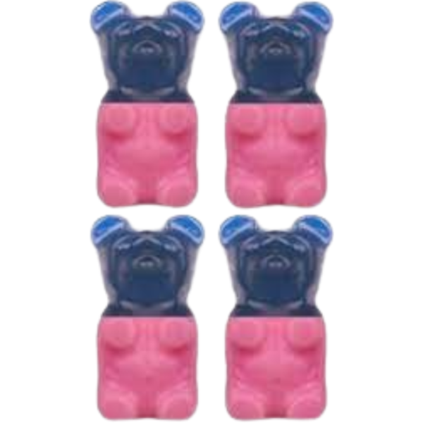 GGB Candies Bubblegum Bear Four Pack Blue Raspberry 6x6.5oz