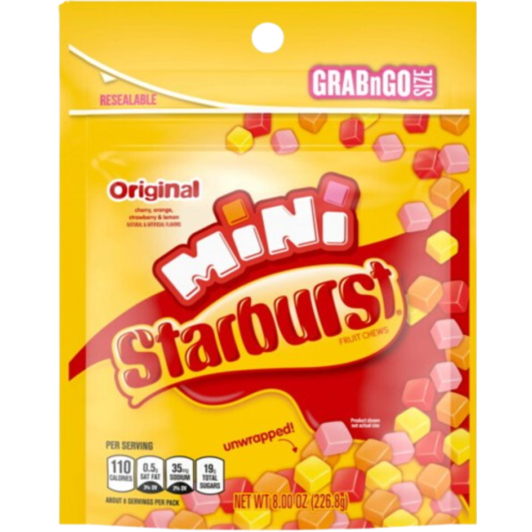Starburst Minis Favereds Peg Bag 8x8oz