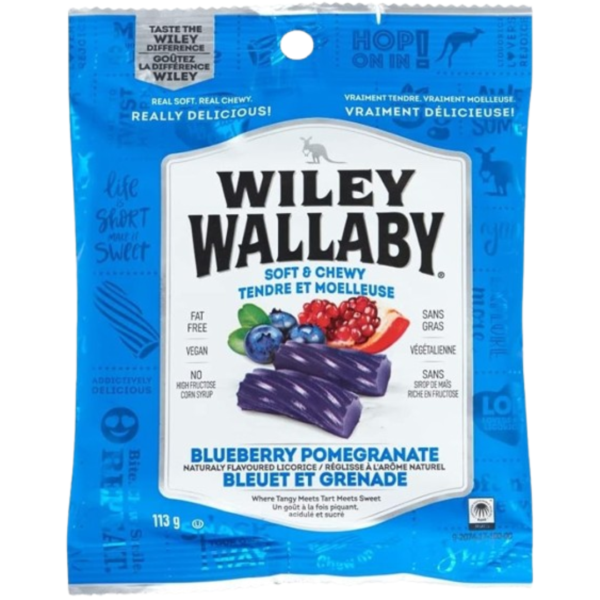 Wiley Wallaby Licorice Blueberry & Pomegranate 12x113g