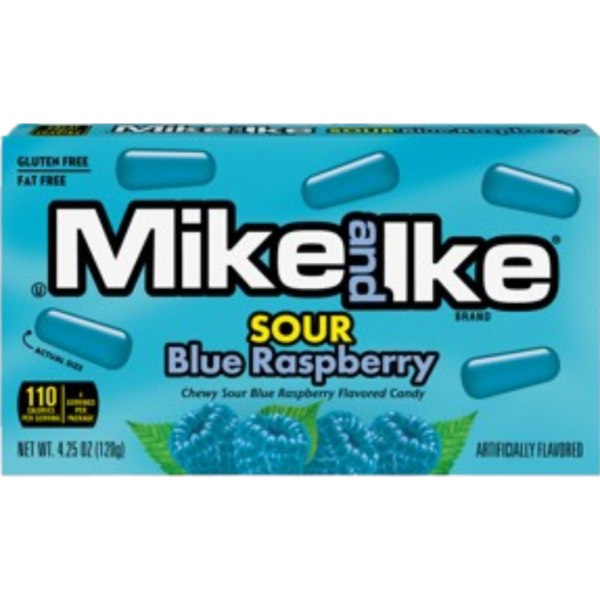 Mike & Ike Sour Blue Raspberry TB 12x4.25oz