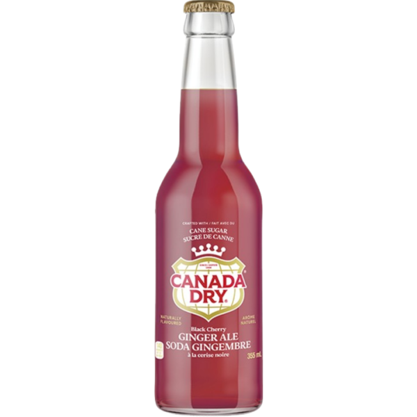 Canada Dry Black Cherry Gingerale Cane Sugar 24x355ml (best Before November 03 2025)