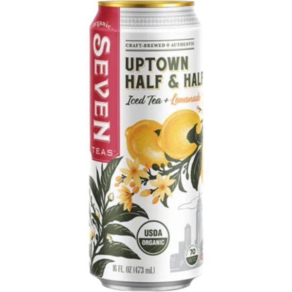Seven Organic Ice Tea Uptown Half & Half 12x473ml