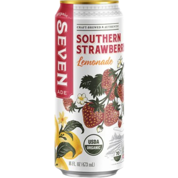 Seven Organic Ice Tea Southern Strawberry & Lemonade 12x473ml