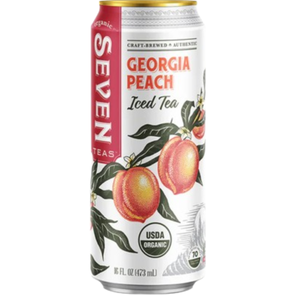 Seven Organic Ice Tea Georgia Peach 12x473ml