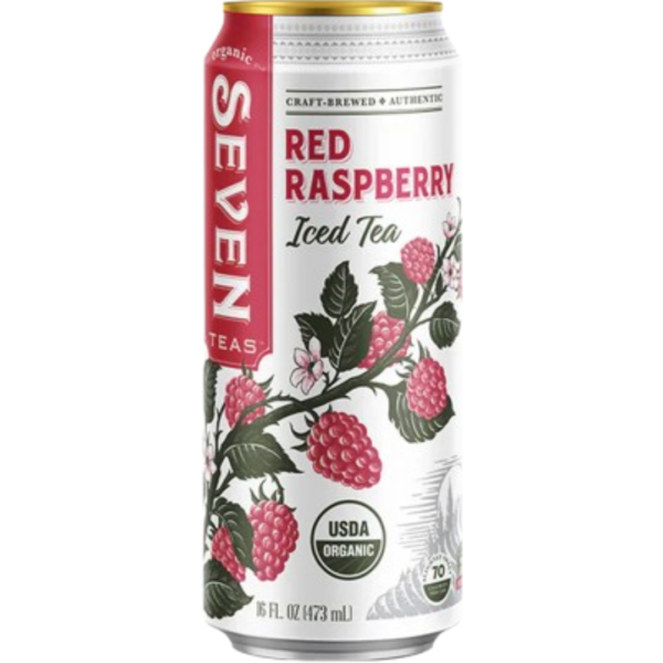 Seven Organic Ice Tea Red Raspberry 12x474ml