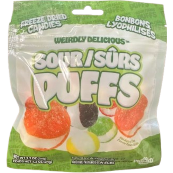 Weirdley Delicious Sour Puffs 12x34g