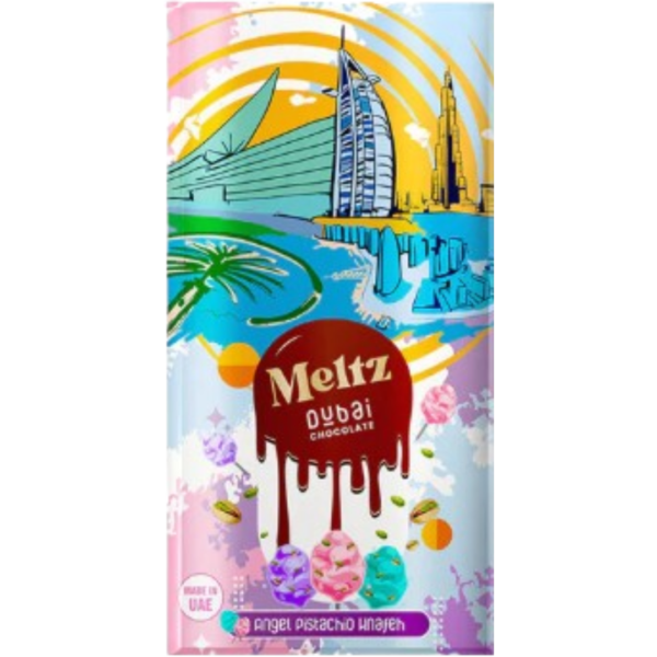 Meltz Dubai Chocolate Knafeh Angel Pistachio (Cotton Candy) 5x192g