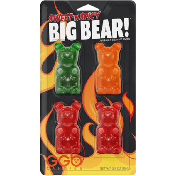GGB Candies Big Bear Four Pack Sweet & Spicy 6x6.5oz