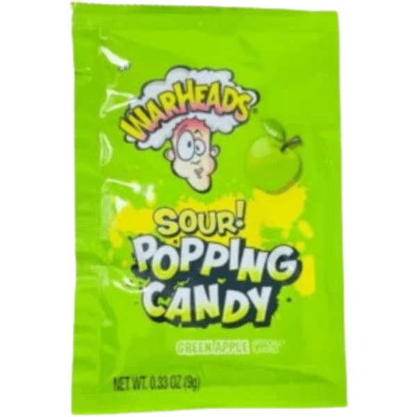 Hilco Warheads Popping Candy Sour Green Apple 20x0.33oz
