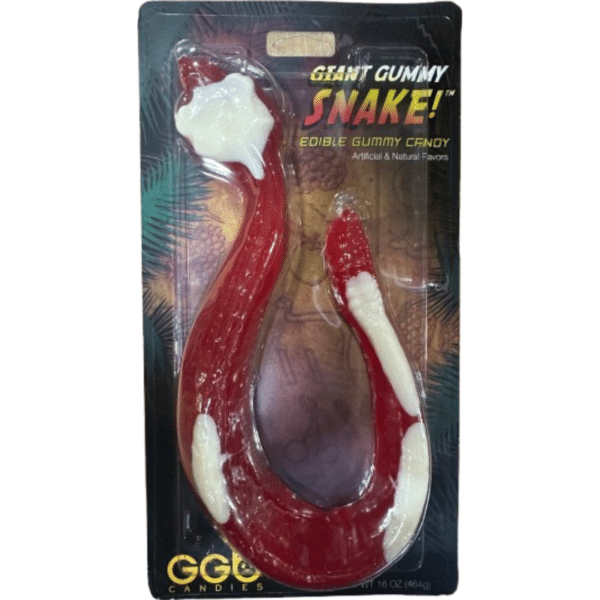 GGB Candies Giant Gummy Rattlesnake Blue Cherry & Berry Blast 6x14oz