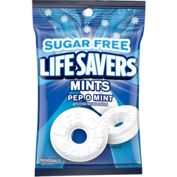 Wrigley Lifesavers Peppermint Sugar Free 12x2.75oz