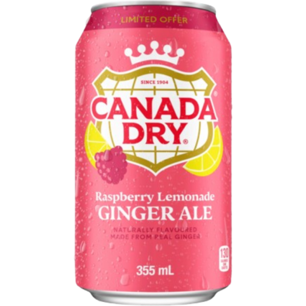 Canada Dry Raspberry Ginger Ale 12x355ml