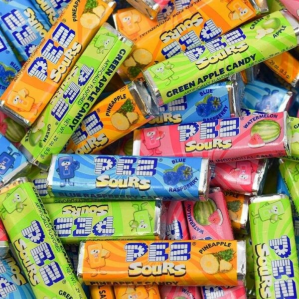 PEZ Bulk Wrapped Sour Assorted Fruit 10lb