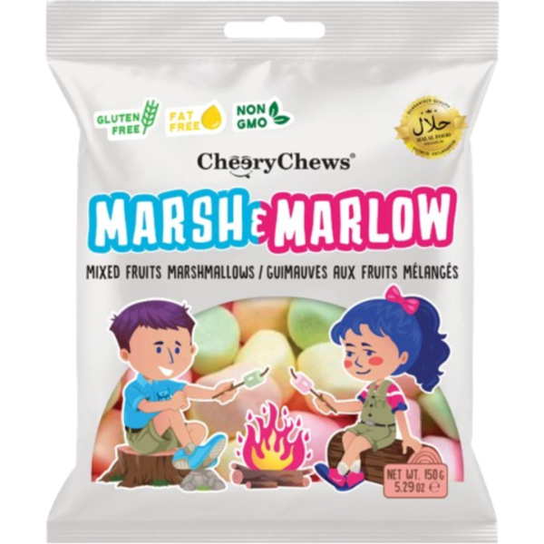Marsh & Marlow Mixed Fruit Marshmallow 24x150g