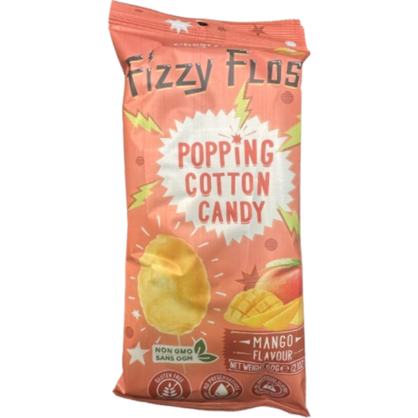 Fizzy Floss Popping Cotton Candy Mango 30x60g