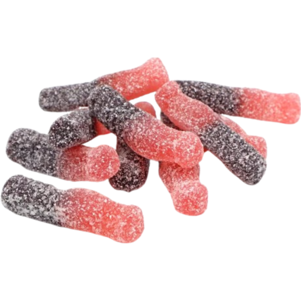 Kingsway Mega Value Fizzy Cherry Cola Bottles Vegan British 2.5kg