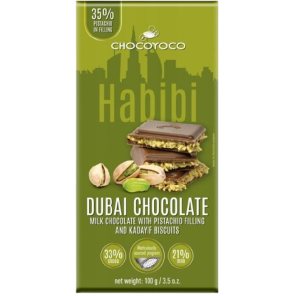 Habibi Dubai Chocolate Pistachio 20x100g
