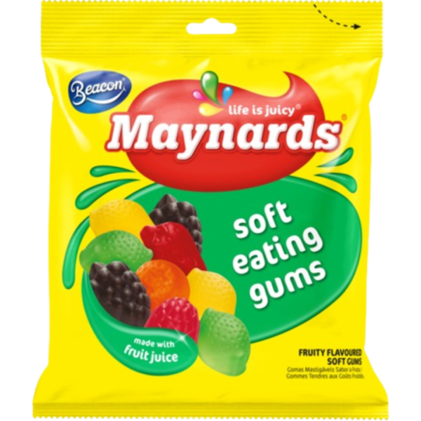 Beacon Maynards Soft Fruit Gums South Africa Peg Bag 24x100g