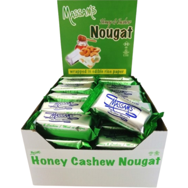 Massam's Nougat Honey & Cashew South Aftrica 48x25g