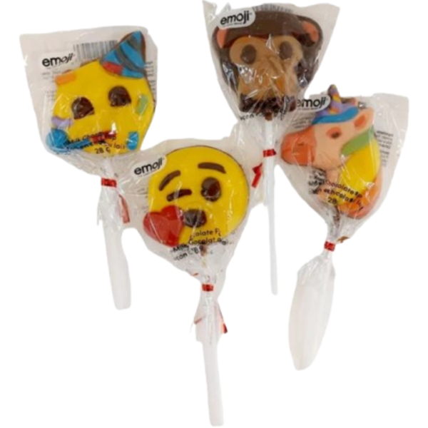 Emoji Chocolate Pops 48x28g