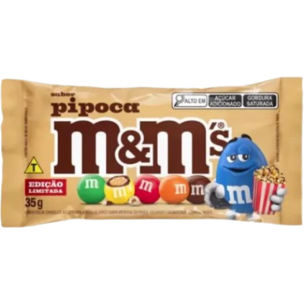 M&M Milk Chocolate Popcorn Brazil 18x35g
