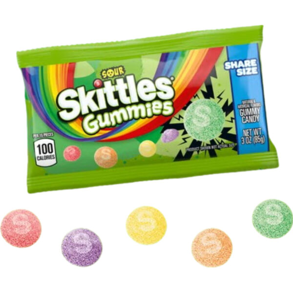 Skittles Gummies Sour Share Size 15x3oz