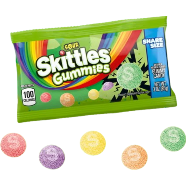 Skittles Gummies Sour Share Size 15x3oz