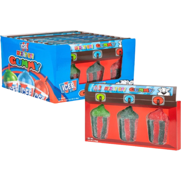 Koko's Three Pack Icee Mix It Up Gummy Machine Set 12x150g