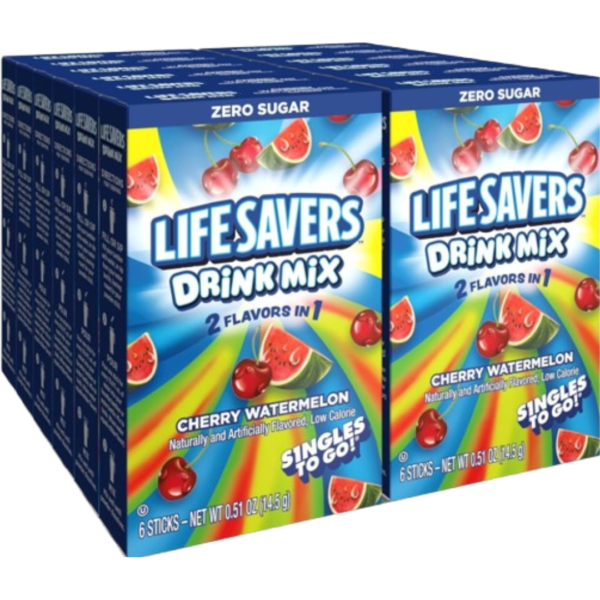 Lifesavers Single to Go Cherry Watermelon 12x6