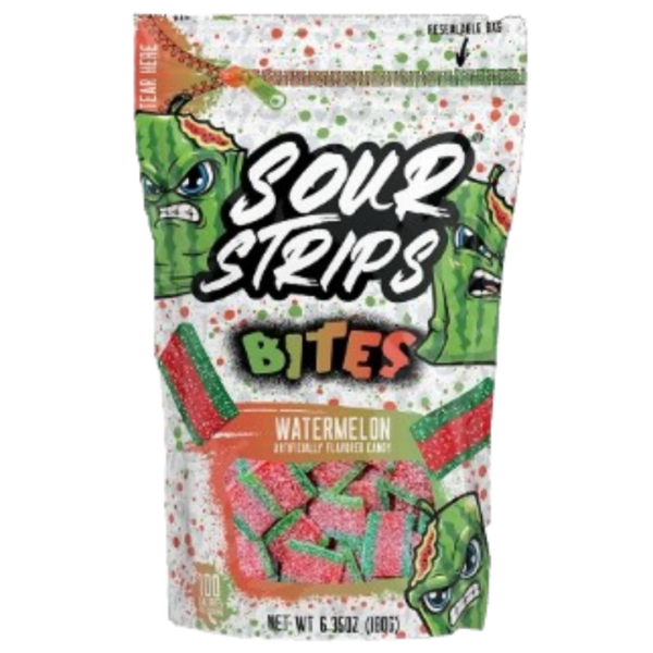 Sour Strips Bites Watermelon 10