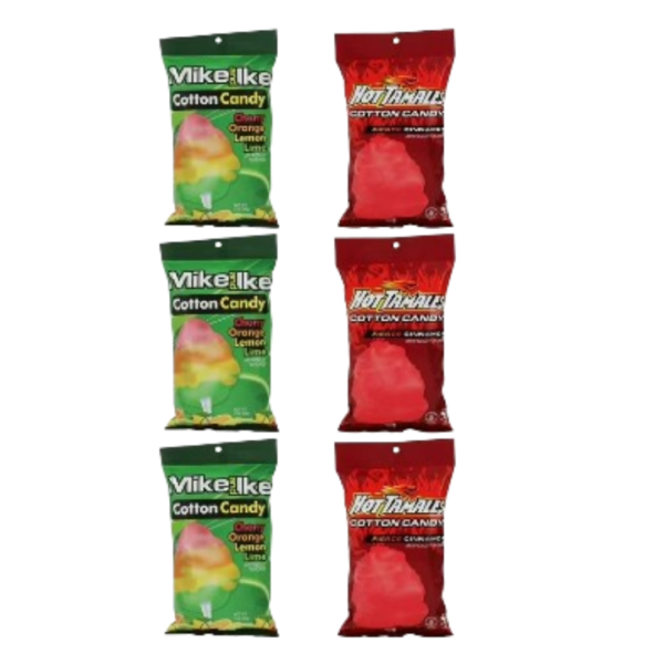 Hot Tamale /Mike & Ike Cotton candy Shipper 72x3oz
