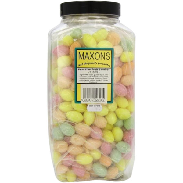 Maxon Unwrapped Sunshine Sherbert Fruit Jar British 3.18Kg