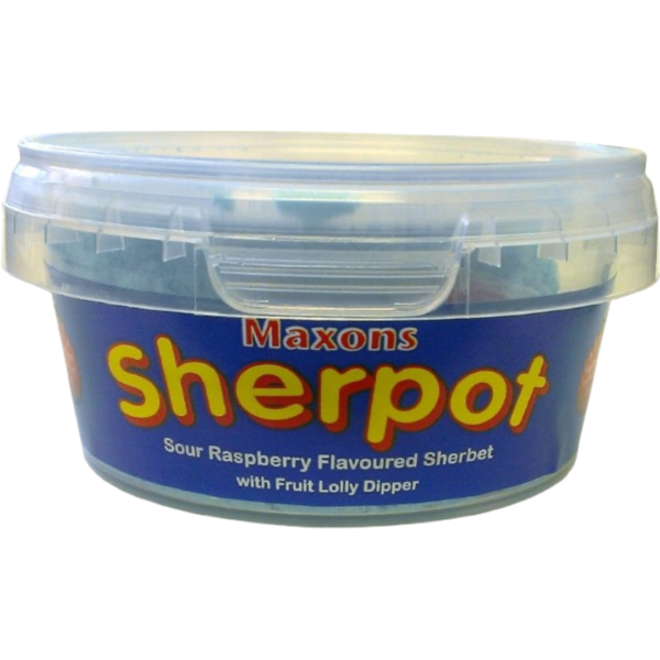 Maxon Sour Raspberry Sherpots British 18x50g