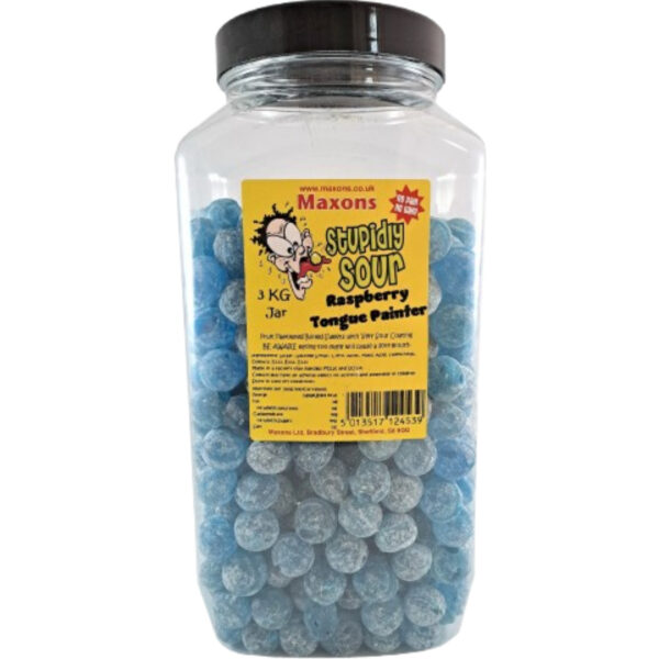 Maxon's Stupidly Sour Raspberry Jar British 3kg