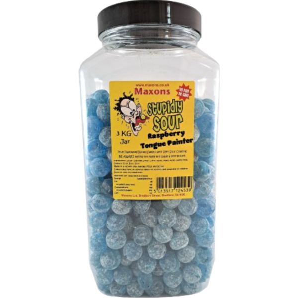 Maxon's Stupidly Sour Raspberry Jar British 3kg