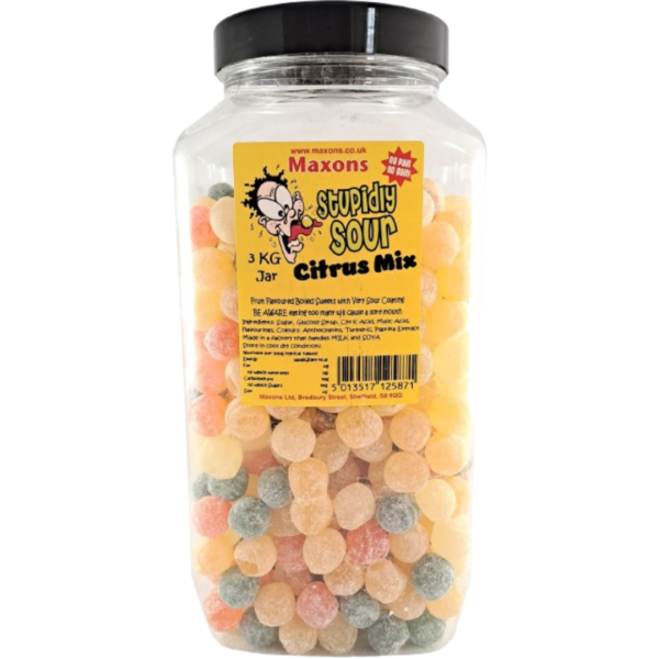 Maxon's Stupidly Sour Citrus Mix Jar British 3kg