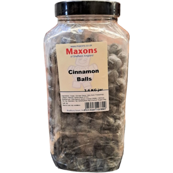 Maxon Unwrapped Cinnamon Balls Jar British 3.4Kg