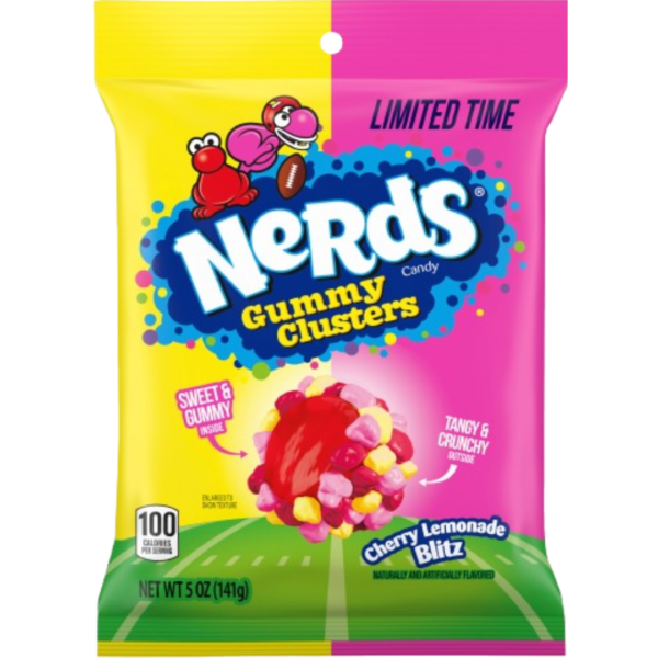 Ferrara Nerds Gummy Clusters Cherry Lemonade Peg Bag 12x5oz