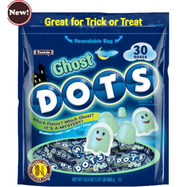Tootsie Ghost Dots Halloween 9x23.6oz