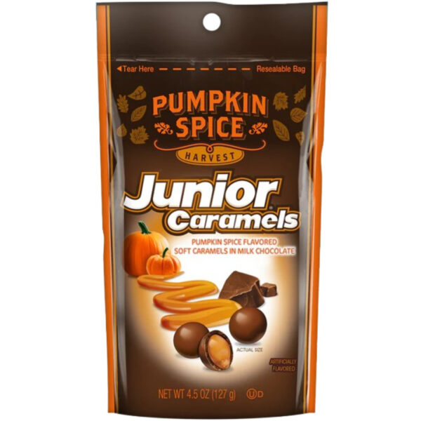 Tootsie Junior Caramels Harvest Stand up Bag 12x4.25oz