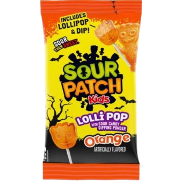Sour Patch Kids Lollipops With Sour Candy Dipping Powder Twenty Pieces Halloween 12x10.58oz