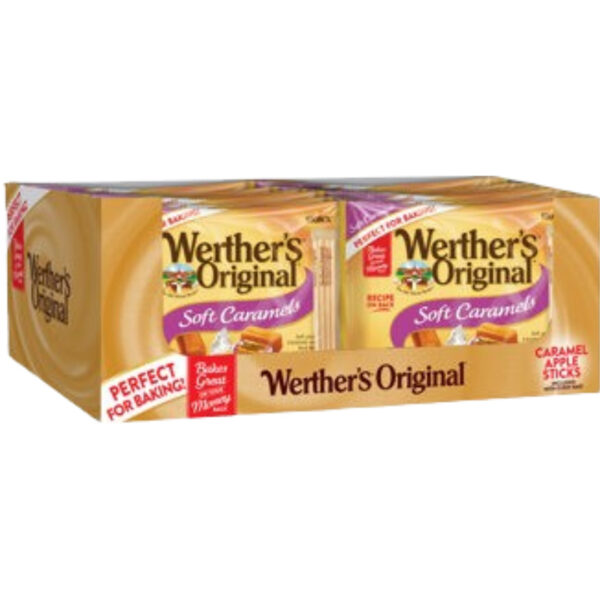 Werther's Original Fall Baking Soft Caramels Including Apple Sticks 20x10.8oz