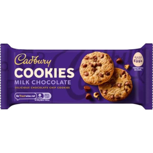 Cadbury Cookies Milk Chocolate British 24x135g