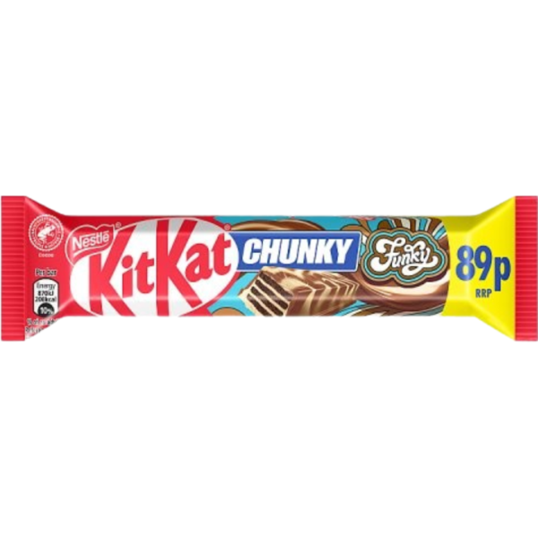 Nestle Kit Kat Chunky Funky Price Marked British 24x40g