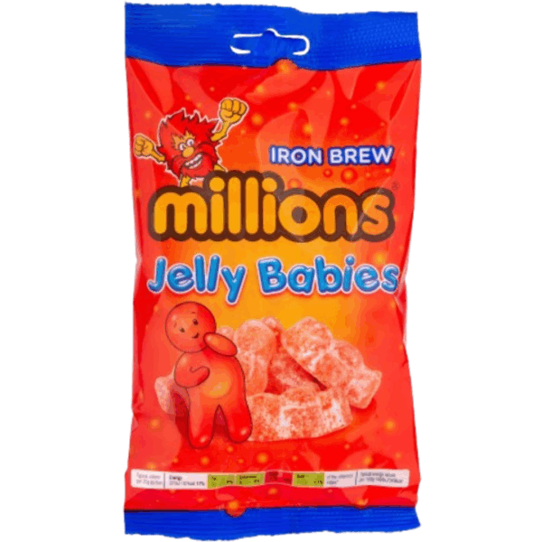 Millions Jelly Babies Iron Brew British Peg Bag 10x150g