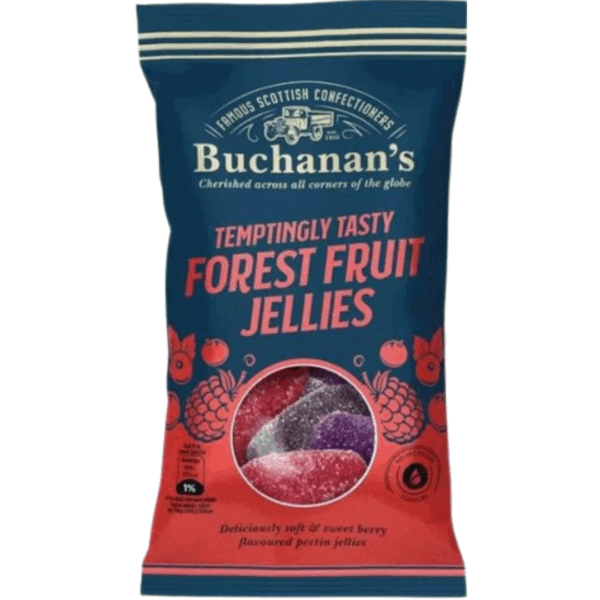 Buchanan Forest Fruit Jellies British 12x140g