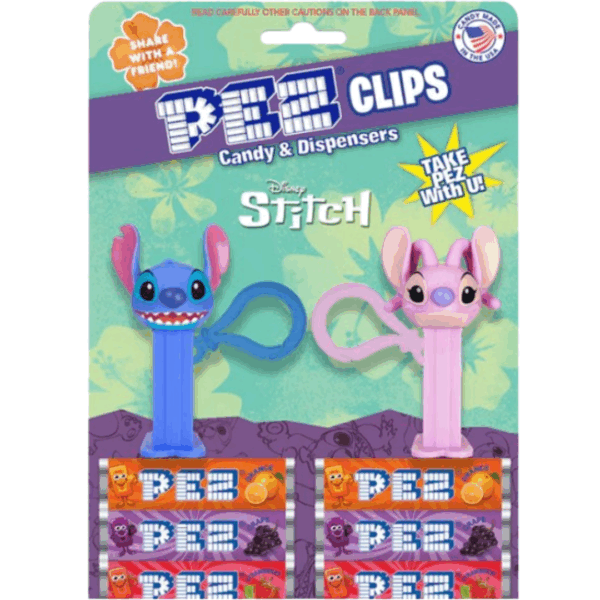 PEZ Stitch Clips Candy & Dispensers 12