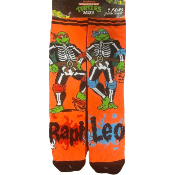 TMNT Halloween Socks Four Pack 6